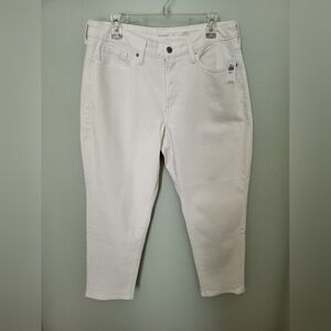 High Rise OG Curvy Straight Secret Smoothing Pockets Calla Lily White 12P Petite